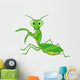 Cute Praying Mantis Cartoon Wall Decal