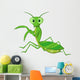 Cute Praying Mantis Cartoon Wall Decal