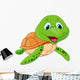 Cute Cartoon Sea Turtle Wall Decal