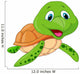 Cute Cartoon Sea Turtle Wall Decal