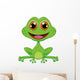 Cute Frog Cartoon Wall Decal