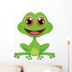 Cute Frog Cartoon Wall Decal