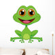 Cute Frog Cartoon Wall Decal