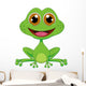 Cute Frog Cartoon Wall Decal