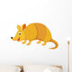 Cute Armadillo Cartoon Wall Decal