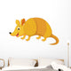 Cute Armadillo Cartoon Wall Decal