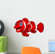 Cute Clown Fish Cartoon Wall Decal
