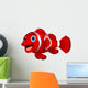 Cute Clown Fish Cartoon Wall Decal