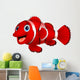 Cute Clown Fish Cartoon Wall Decal