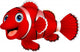 Cute Clown Fish Cartoon Wall Decal