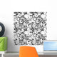Funny Monsters Seamless Pattern Wall Decal Design 1