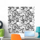 Funny Monsters Seamless Pattern Wall Decal Design 1