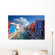 Multicolored Houses Burano Island Wall Decal