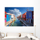 Multicolored Houses Burano Island Wall Decal