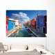 Multicolored Houses Burano Island Wall Decal