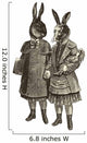 Deux Lapins Main Dans Wall Decal