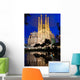Night Sagrada Familia Barcelona Wall Decal