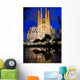 Night Sagrada Familia Barcelona Wall Decal