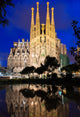 Night Sagrada Familia Barcelona Wall Decal