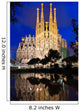Night Sagrada Familia Barcelona Wall Decal