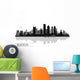 Boston City Skyline Silhouette Wall Decal