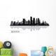 Boston City Skyline Silhouette Wall Decal