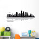 Boston City Skyline Silhouette Wall Decal