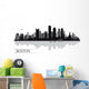 Boston City Skyline Silhouette Wall Decal