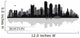 Boston City Skyline Silhouette Wall Decal