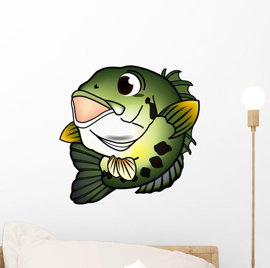 Black Bass Wall Decal