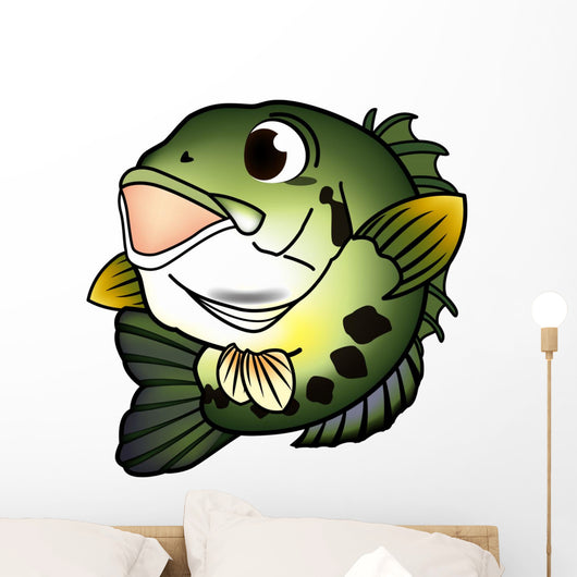 Black Bass Wall Decal