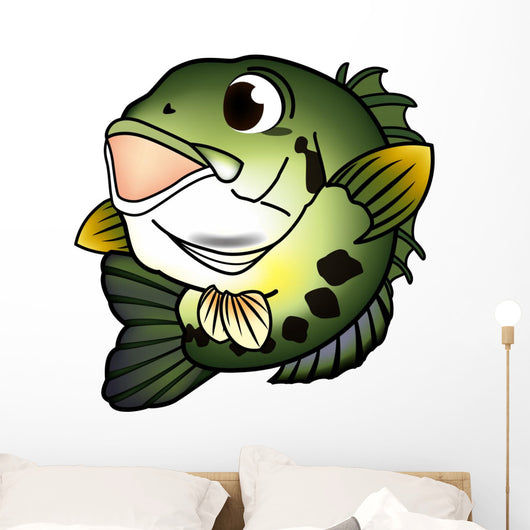 Black Bass Wall Decal