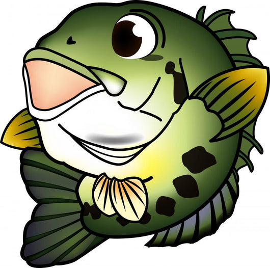 Black Bass Wall Decal