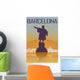Barcelona Vintage Poster Wall Decal