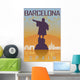 Barcelona Vintage Poster Wall Decal
