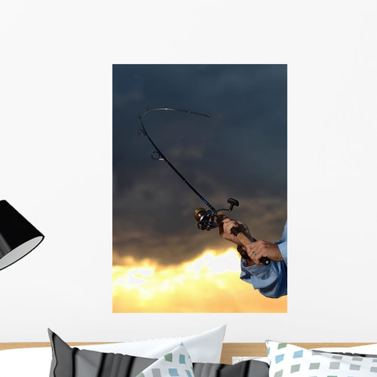 Big Catch While Fishing Wall Decal