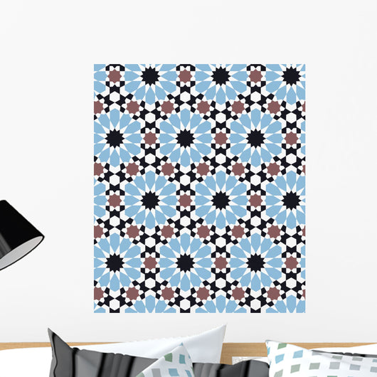 Seamless Islamic Geometric Pattern Wall Decal Design 3