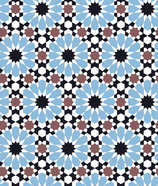 Seamless Islamic Geometric Pattern Wall Decal Design 3