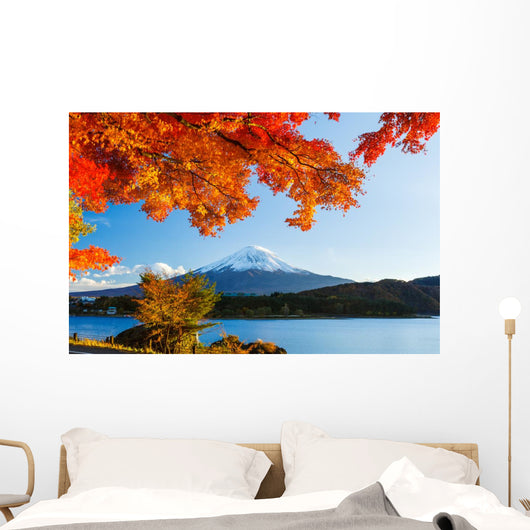 Mt Fuji Autumn Wall Decal