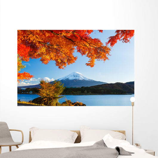 Mt Fuji Autumn Wall Decal
