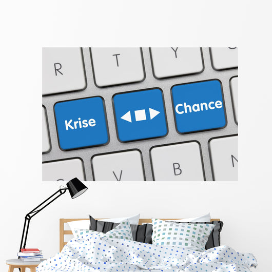 Crisis Opportunity Keyboard Wall Decal