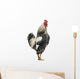 Side Brahma Rooster White Wall Decal