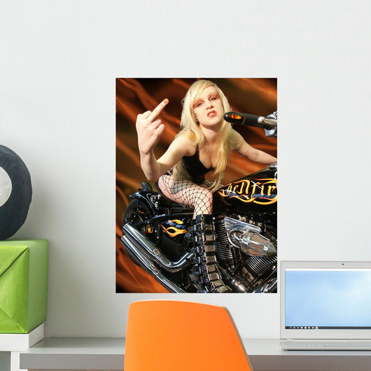 Biker Bitch Wall Decal