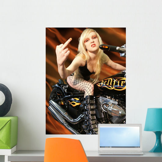 Biker Bitch Wall Decal