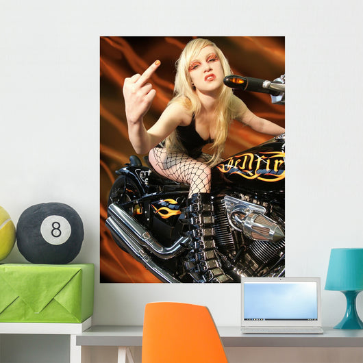 Biker Bitch Wall Decal