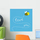 Flying Bee Dash Line Wall Decal