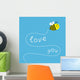 Flying Bee Dash Line Wall Decal