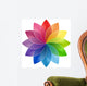 Color Wheel Flower Wall Decal