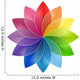 Color Wheel Flower Wall Decal