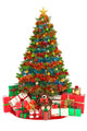 Christmas Tree and Presents Wall Decal